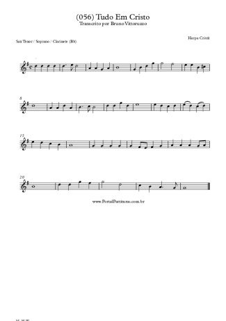 Harpa Cristã  score for Tenor Saxophone Soprano (Bb)