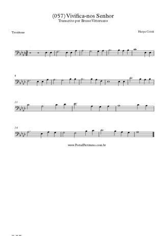 Harpa Cristã  score for Trombone