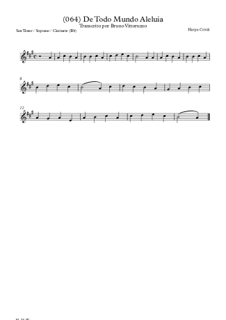 Harpa Cristã  score for Tenor Saxophone Soprano (Bb)