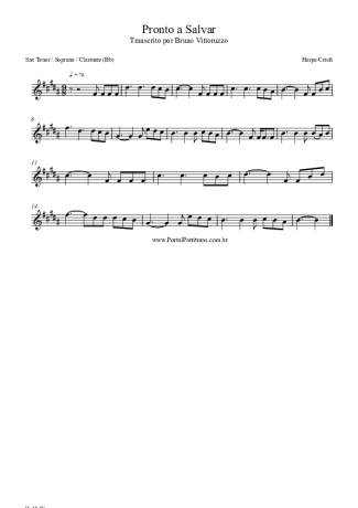 Harpa Cristã  score for Tenor Saxophone Soprano (Bb)