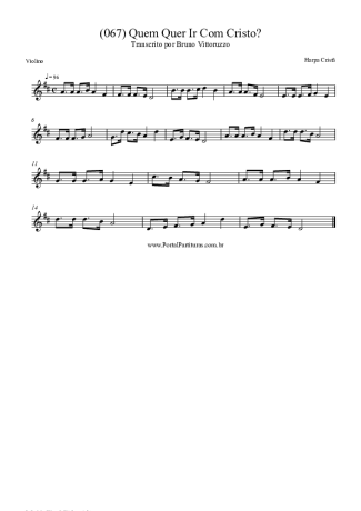 Harpa Cristã  score for Violin