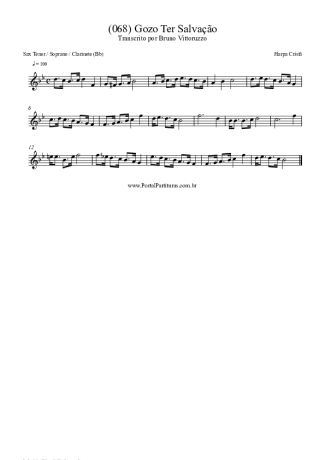 Harpa Cristã  score for Clarinet (Bb)