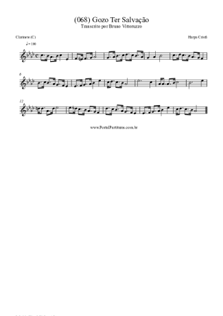 Harpa Cristã  score for Clarinet (C)