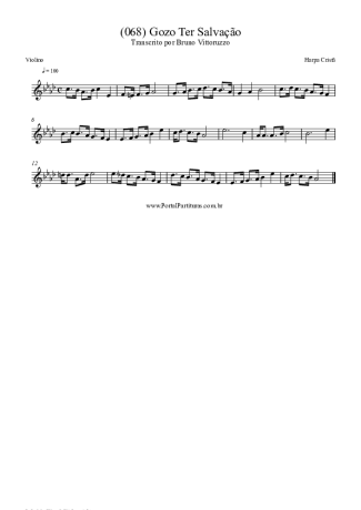 Harpa Cristã  score for Violin