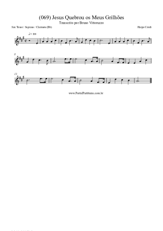 Harpa Cristã  score for Tenor Saxophone Soprano (Bb)