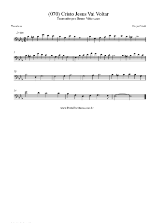 Harpa Cristã  score for Trombone