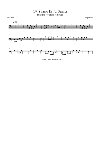 Harpa Cristã  score for Cello