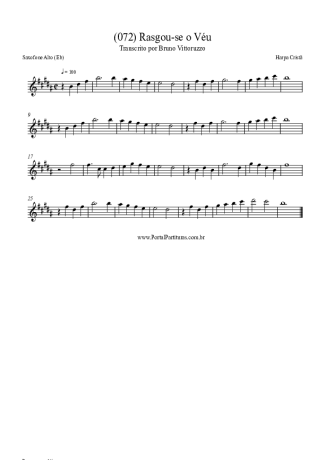 Harpa Cristã  score for Alto Saxophone