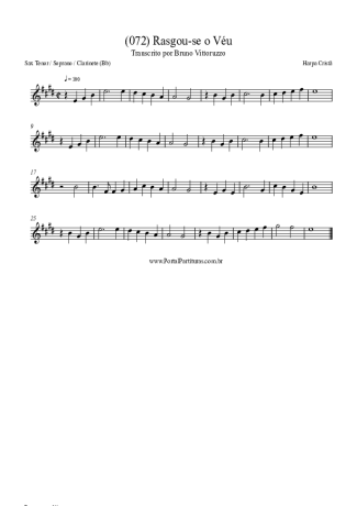 Harpa Cristã  score for Clarinet (Bb)