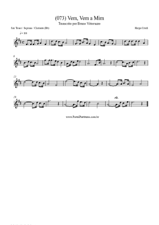 Harpa Cristã  score for Clarinet (Bb)