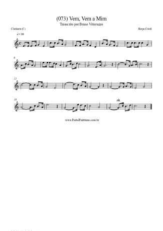 Harpa Cristã  score for Clarinet (C)