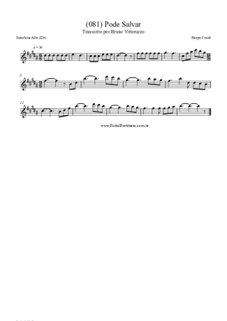 Harpa Cristã  score for Alto Saxophone