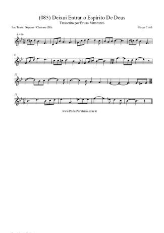 Harpa Cristã  score for Tenor Saxophone Soprano (Bb)