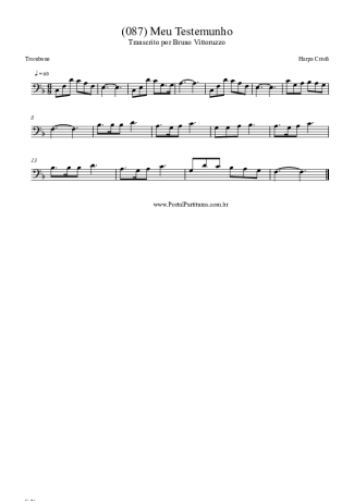 Harpa Cristã  score for Trombone