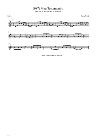 Harpa Cristã  score for Violin