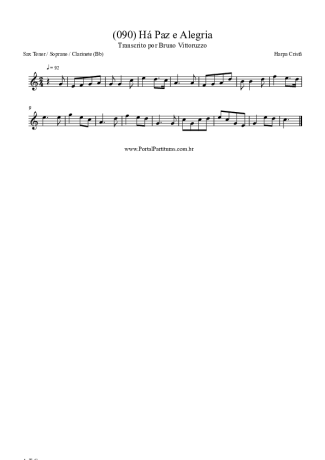 Harpa Cristã  score for Tenor Saxophone Soprano (Bb)