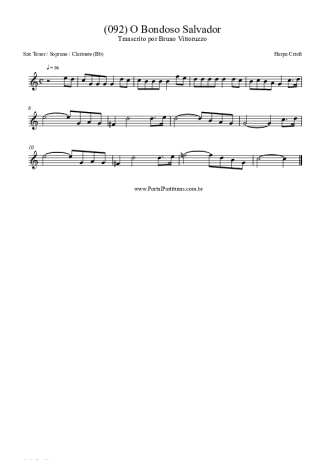 Harpa Cristã  score for Tenor Saxophone Soprano (Bb)