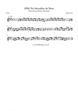 Harpa Cristã  score for Violin