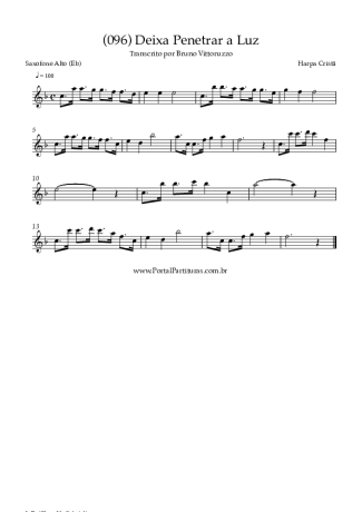 Harpa Cristã  score for Alto Saxophone