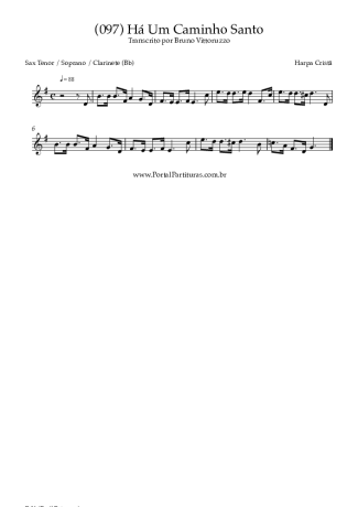 Harpa Cristã  score for Tenor Saxophone Soprano (Bb)