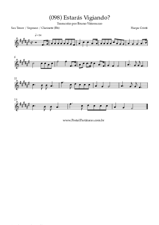 Harpa Cristã  score for Tenor Saxophone Soprano (Bb)