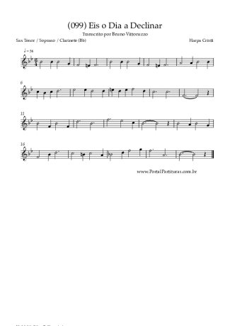 Harpa Cristã  score for Tenor Saxophone Soprano (Bb)