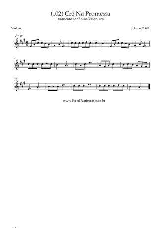 Harpa Cristã  score for Violin