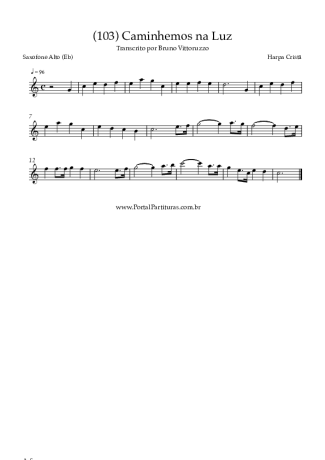 Harpa Cristã  score for Alto Saxophone