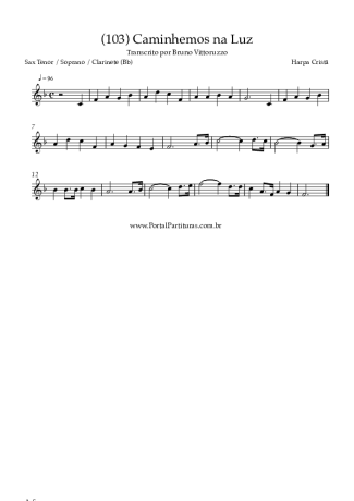 Harpa Cristã  score for Tenor Saxophone Soprano (Bb)