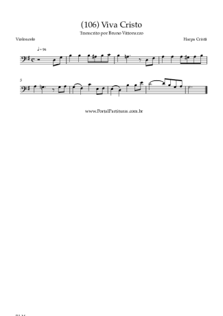 Harpa Cristã  score for Cello