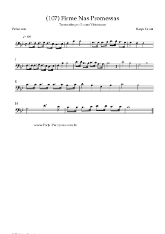 Harpa Cristã  score for Cello