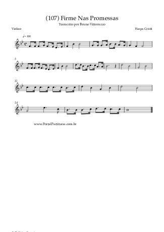 Harpa Cristã  score for Violin