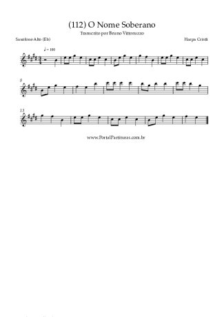 Harpa Cristã  score for Alto Saxophone