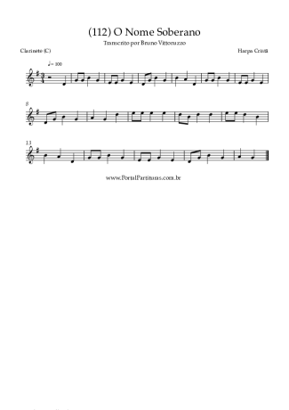 Harpa Cristã  score for Clarinet (C)