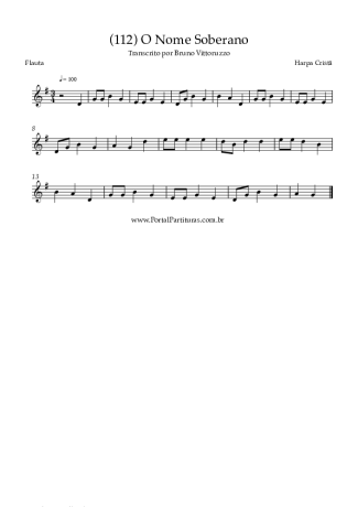 Harpa Cristã  score for Flute