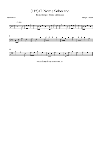 Harpa Cristã  score for Trombone