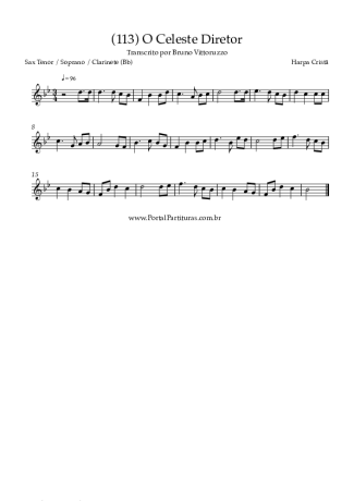 Harpa Cristã  score for Tenor Saxophone Soprano (Bb)