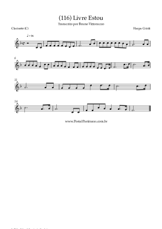 Harpa Cristã  score for Clarinet (C)