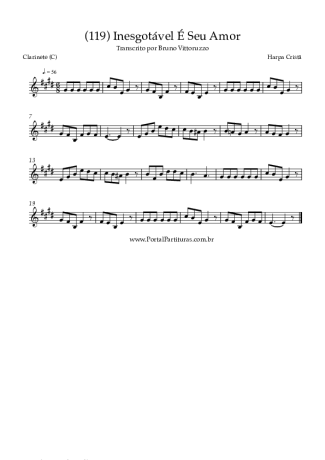 Harpa Cristã  score for Clarinet (C)