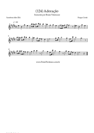 Harpa Cristã  score for Alto Saxophone