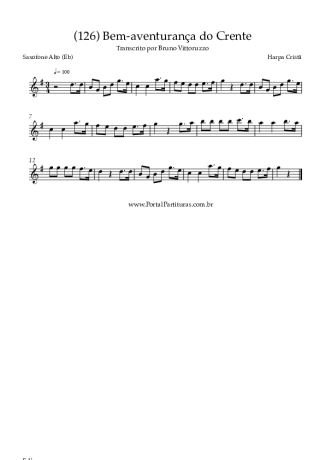 Harpa Cristã  score for Alto Saxophone