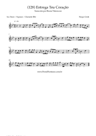 Harpa Cristã  score for Tenor Saxophone Soprano (Bb)