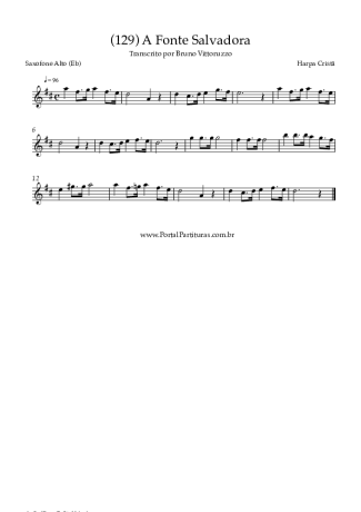 Harpa Cristã  score for Alto Saxophone