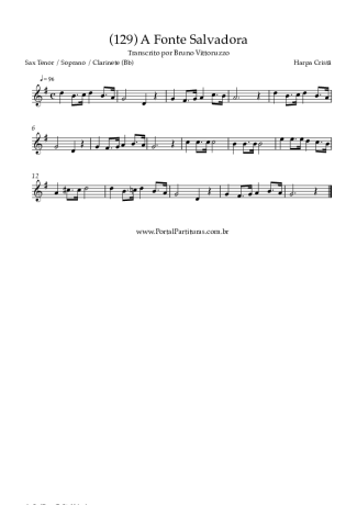 Harpa Cristã  score for Clarinet (Bb)