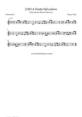 Harpa Cristã  score for Clarinet (C)