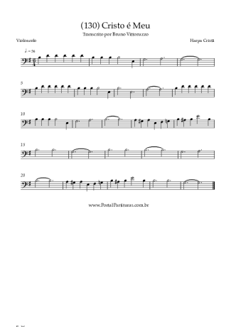 Harpa Cristã  score for Cello