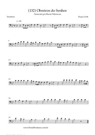 Harpa Cristã  score for Trombone