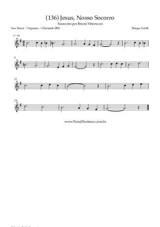 Harpa Cristã  score for Tenor Saxophone Soprano (Bb)