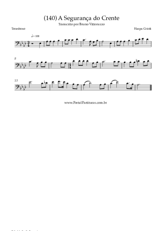 Harpa Cristã  score for Trombone