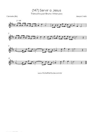 Harpa Cristã  score for Clarinet (Bb)